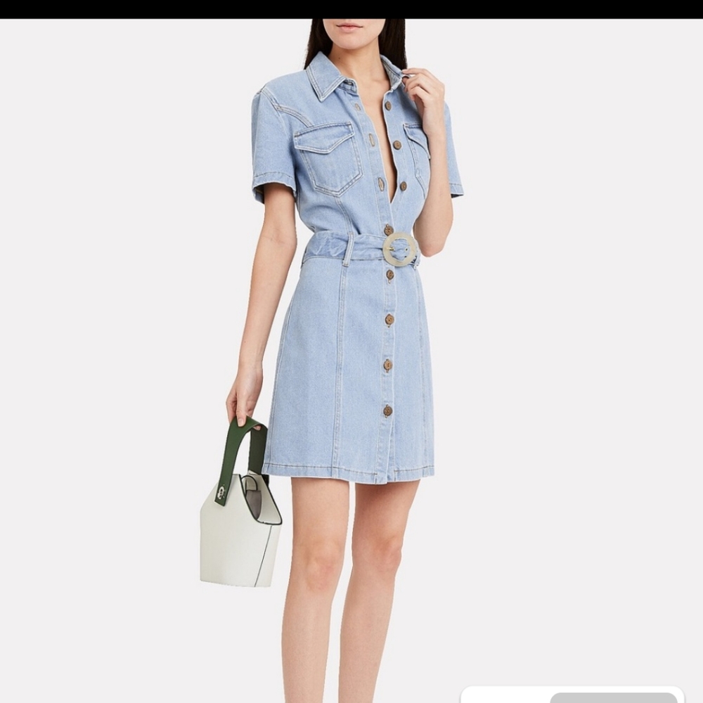 NANUSHKA Mora Belted Denim Dress(S)NWT